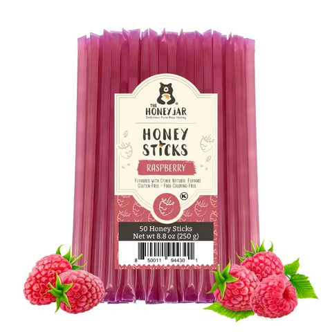 50 Pack - Raspberry Honey Sticks