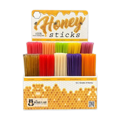 Traditional Honey Stick Display with 500 Honey Sticks