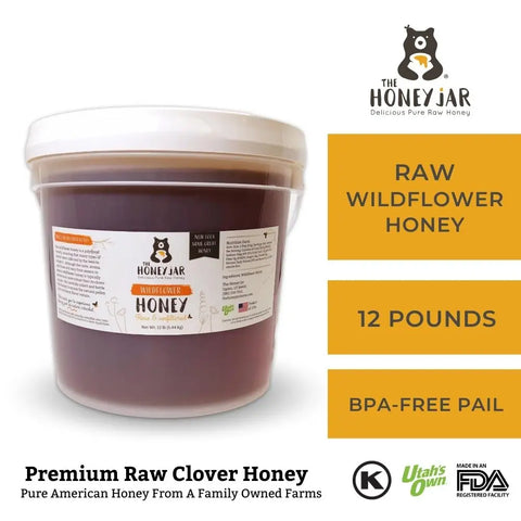 California Wildflower Honey - Raw and Unfiltered Bulk - 1 gallon (12lbs)