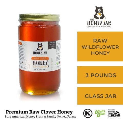 California Wildflower Honey - Raw and Unfiltered Bulk - 1 Quart (3lbs)