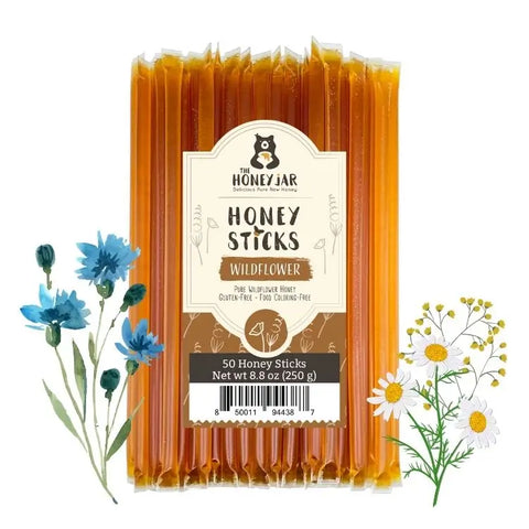 50 Pack - Wildflower Honey Sticks