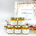 Autumn Leaves Wedding Bridal Shower Favors - 2 oz Clover Honey - Set of 10 - The Honey Jar - 