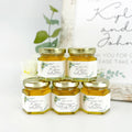 Eucalyptus Theme Wedding Bridal Shower Favors - 2 oz Clover Honey - Set of 10 - The Honey Jar - 