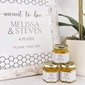 Honeycomb Wedding Bridal Shower Favors - 2 oz Clover Honey - Set of 10 - The Honey Jar - 