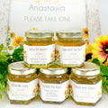 Sunflower Theme Wedding Bridal Shower Favors - 2 oz Clover Honey - Set of 10 - The Honey Jar - 