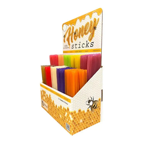 Traditional Honey Stick Display with 500 Honey Sticks