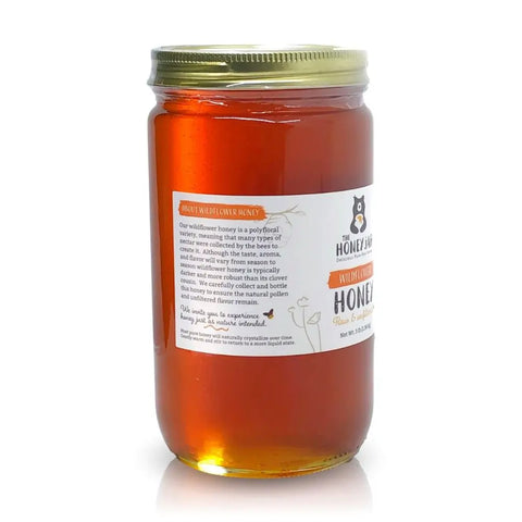 Utah Wildflower Honey - Raw and Unfiltered Bulk - 1 Quart (3lbs)